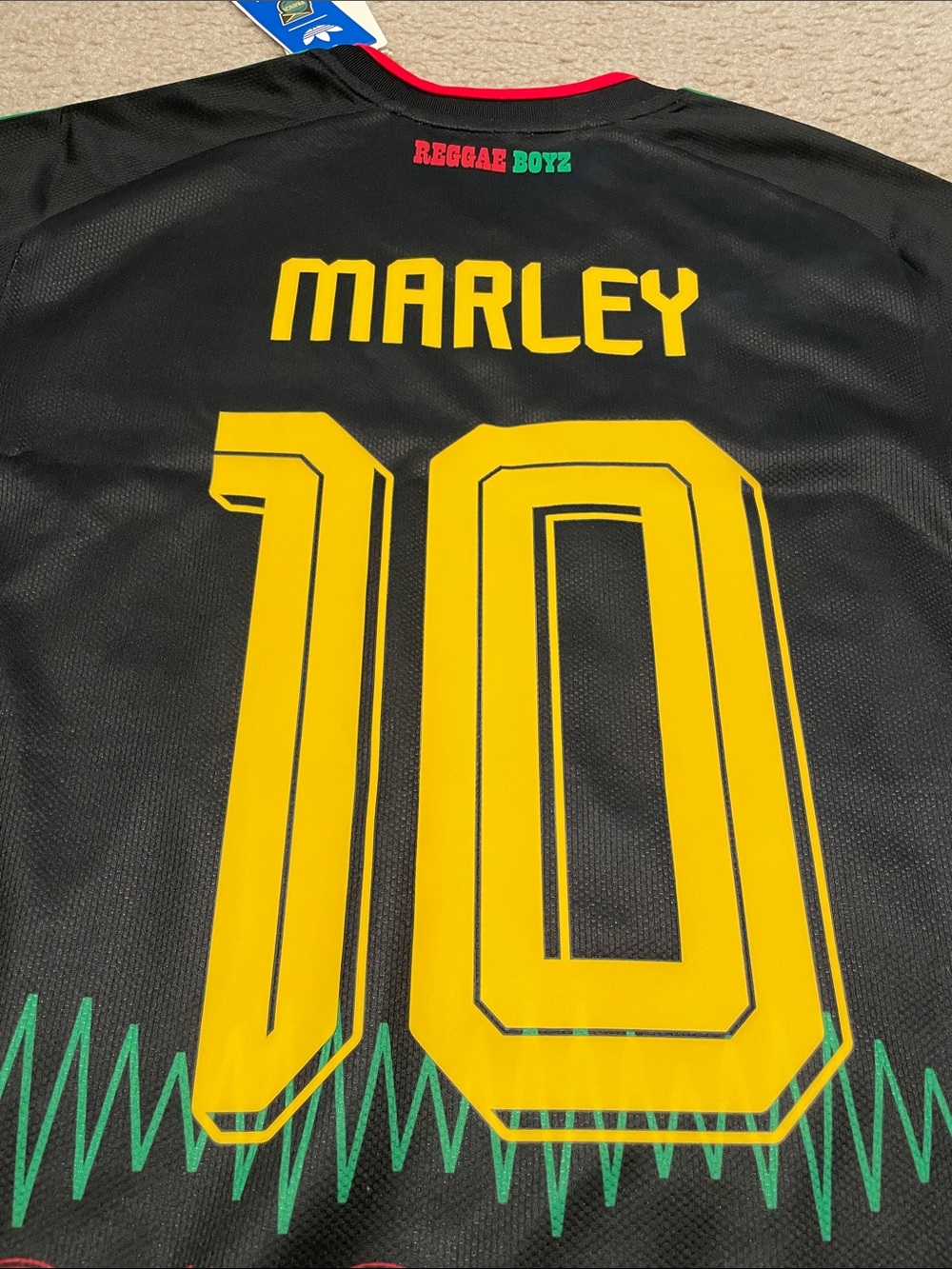 Adidas Jamaica 26 X Bob Marley Away Jersey men NWT size M - Picture 9 of 9